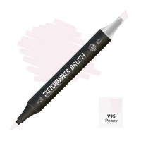 Маркер спиртовой двухсторонний SKETCHMARKER Brush, V95 Пион