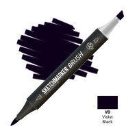 Маркер спиртовой двухсторонний SKETCHMARKER Brush, VB Фиолетово-черный