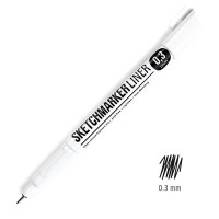 Ручка капиллярная (линер) SKETCHMARKER 0.3, черный
