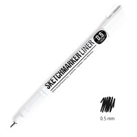 Ручка капиллярная (линер) SKETCHMARKER 0.5, черный