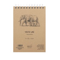 Альбом SM-LT Authentic Brown 135г/м2 А5 80л тонированный крафт спираль
