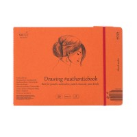 Скетчбук SM-LT Authentic Mixed Media на резинке 200г/м2 24.5x17.6cм 18л белый сшивка