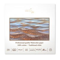 Альбом SM-LT Watercolor 300г/м2 100% хлопок 28x28см, фин, 10л., белый, склейка