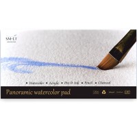 Альбом SM-LT Watercolor 260г/м2 (с хлопком) 40х20см 20л белый склейка