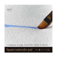 Альбом SM-LT Watercolor 260г/м2 (с хлопком) 30х30см 20л белый склейка