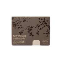 Карточки SM-LT Grey Haikucards 325г/м2 14.7x10.6см сероватые 22шт