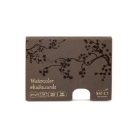 Карточки SM-LT Cotton Watercolor Haikucards 300г/м2 14.7x10.6см белые 24шт