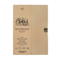 Альбом SM-LT Authentic Brown в папке 135г/м2 A4 80л тонированная крафт склейка