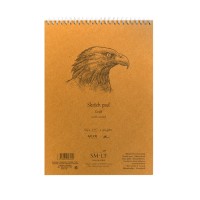 Альбом SM-LT Authentic Kraft 90г/м2 A4 60л крафт спираль