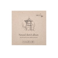 Альбом SM-LT Layflat Natural 100г/м2 14х14см 48л., серая бумага