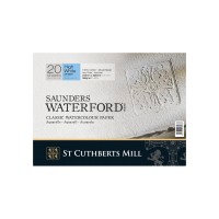 Альбом для акварели `Saunders Waterford CP High White` 31х23см 300г/м2, 20л. (блок)
