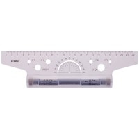 Рейсшина 22см Стамм, металлический ролик