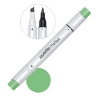 Маркер спиртовой двухсторонний BRUSH Stylefile, 652 Зеленый яркий