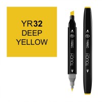Маркер спиртовой двухсторонний TOUCH ShinHan Art, желтый глубокий