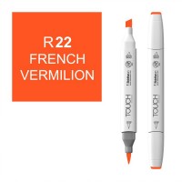 Маркер спиртовой двухсторонний TOUCH BRUSH ShinHan Art, киноварь французская