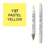 Маркер спиртовой двухсторонний TOUCH BRUSH ShinHan Art, желтый пастельный