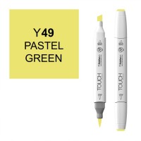 Маркер спиртовой двухсторонний TOUCH BRUSH ShinHan Art, зеленый пастельный