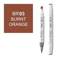 Маркер спиртовой двухсторонний TOUCH BRUSH ShinHan Art, оранжевый жженый