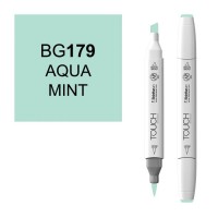 Маркер спиртовой двухсторонний TOUCH BRUSH ShinHan Art, аквамариново-мятный