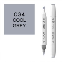 Маркер спиртовой двухсторонний TOUCH BRUSH ShinHan Art, серый холодный 4
