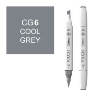 Маркер спиртовой двухсторонний TOUCH BRUSH ShinHan Art, серый холодный 6