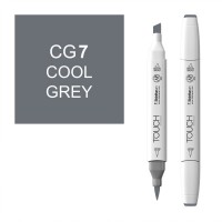 Маркер спиртовой двухсторонний TOUCH BRUSH ShinHan Art, серый холодный 7