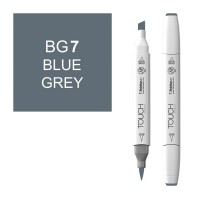 Маркер спиртовой двухсторонний TOUCH BRUSH ShinHan Art, серый синеватый 7