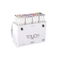 Набор маркеров спирт. двухсторонних TOUCH BRUSH ShinHan Art, 48цв.