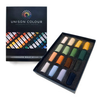 Набор мягкой пастели ручной работы `Landscape 16 half stick` UNISON, 16цв.