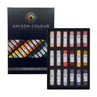 Набор мягкой пастели ручной работы `Portrait 18` UNISON, 18цв.