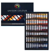 Набор мягкой пастели ручной работы `Portrait 72` UNISON, 72цв.