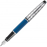 Ручка перьевая Waterman Expert 3 DeLuxe Obsession Blue CT, перо F сталь