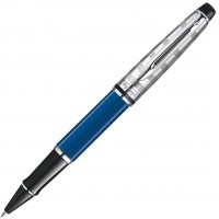 Ручка роллер Waterman Expert 3 DeLuxe Obsession Blue CT, F черные чернила