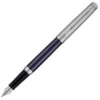 Ручка перьевая Waterman Hemisphere Deluxe Privee Saphir CT, перо F сталь нержавеющая