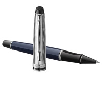 Ручка-роллер Waterman `Expert SE Deluxe Blue CT` черная, 0,8мм, подарочная упаковка
