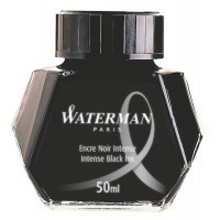 Флакон с чернилами Waterman Ink Bottle черный чернила для ручек перьевых