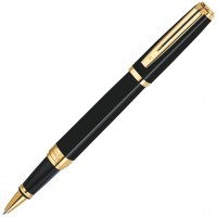 Ручка роллер Waterman Exception Ideal Black GT, F черные чернила