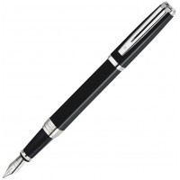 Ручка перьевая Waterman Exception Night&Day Black ST, перо M золото 18K
