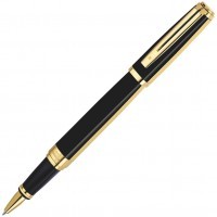 Ручка роллер Waterman Exception Night&Day Gold GT, F черные чернила