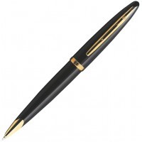 Ручка шариковая Waterman Carene Black GT, M синие чернила