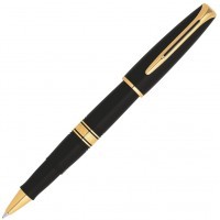 Ручка роллер Waterman Charleston 13007 T Black GT, F черные чернила