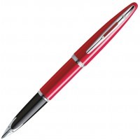 Ручка перьевая Waterman Carene Glossy Red Lacquer ST, перо F золото 18K с родиевым покрытием