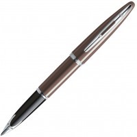 Ручка перьевая Waterman Carene Frosty Brown Lacquer ST, перо F золото 18K с родиевым покрытием
