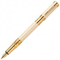 Ручка перьевая Waterman Elegance Ivory GT, перо F золото 18К с частичной родиевой отделкой