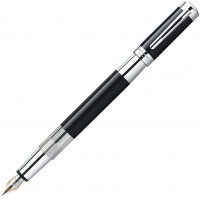 Ручка перьевая Waterman Elegance Black ST, перо F золото 18К с частичной родиевой отделкой