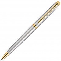 Ручка шариковая Waterman Hemisphere Steel GT, M синие чернила