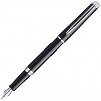 Ручка перьевая Waterman Hemisphere Mars Black CT, перо F сталь с хромированным покрытием