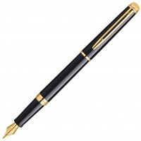 Ручка перьевая Waterman Hemisphere Mars Black GT, перо F сталь нержавеющая/позолота 23К