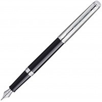Ручка перьевая Waterman Hemisphere Deluxe Black CT, перо F сталь нержавеющая