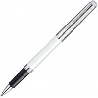 Ручка роллер Waterman Hemisphere Deluxe White CT, F черные чернила